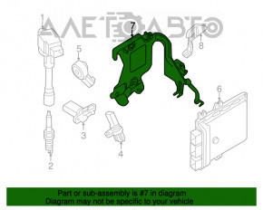 Suportul blocului ECU Infiniti JX35 14-17 Hybrid