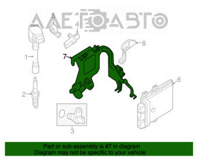 Кронштейн ECU компьютер двигателя Nissan Altima 13-18 2.5