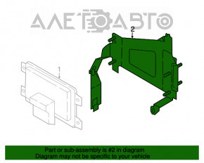 Suportul blocului ECU Infiniti Q50 14- 3.7