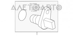 Датчик коленвала Nissan Rogue 17-19 2.5