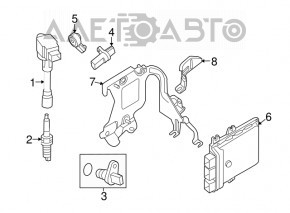 Senzorul de arbore cotit Nissan Rogue 17-19 2.5