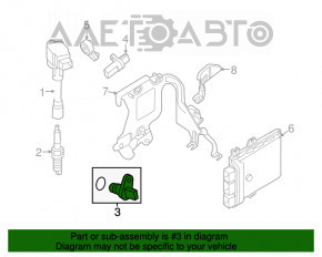 Senzorul de arbore cotit Nissan Rogue 17-19 2.5 nou OEM original