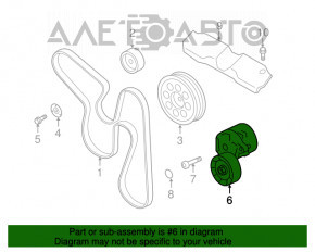 Ролик натяжитель приводного ремня Subaru Forester 14-18 SJ 2.5 OEM