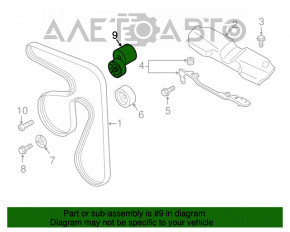 Ролик натяжитель приводного ремня Subaru Outback 15-19 новый OEM оригинал