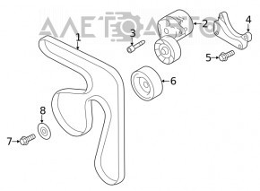 Rolă întinzătoare curele de transmisie Subaru Forester 19- SK nou original OEM