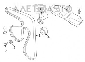 Накладка двигателя Subaru Outback 20- OEM