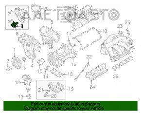 Supapa VVTi stânga Infiniti Q50 14-15 3.7 VQ37VHR