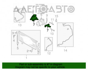 Suport compresor aer condiționat Subaru Outback 10-14 3.6