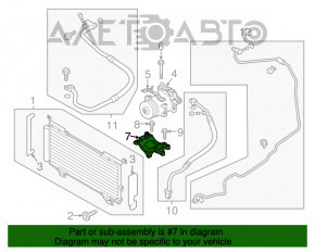 Кронштейн компрессора кондиционера Subaru Outback 15-19