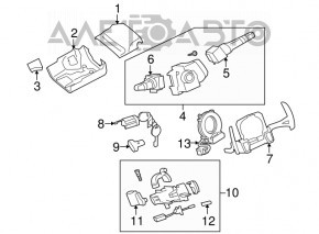 Volan cu padele pentru Mitsubishi Outlander 14-21