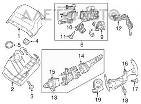 Подрулевые лепестки Mitsubishi Outlander Sport ASX 10-