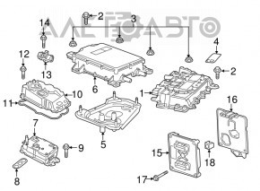 Capacul superior al cutiei de viteze automate Chevrolet Volt 16- 1.5