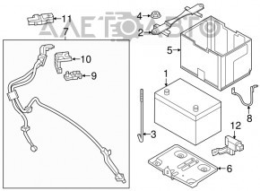 Клемма плюсовая Nissan Versa 12-19 usa новый OEM оригинал