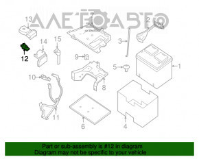 Terminalul bateriei plus Infiniti JX35 QX60 13+