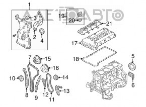 Pinionul arborelui cu came pentru Hyundai Sonata 11-12 hibrid 2.4 G4KK