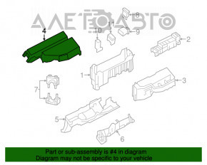 Capacul cutiei de siguranțe sub capotă Nissan Pathfinder 13-20, stânga față.