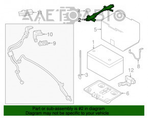 Suport baterie Nissan Sentra 13-19 1.8 2.5 nou OEM original