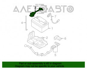 Suport baterie Nissan Rogue 07-12 nou OEM original