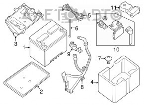 Suport baterie Nissan Altima 13-18