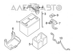 Suport baterie Nissan Rogue 14-20 tip 1 nou original