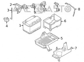 Palet pentru baterie Nissan Rogue 21-22 2.5