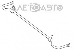 Stabilizator spate Mercedes CLA 14-19 FWD 18mm fără cleme.