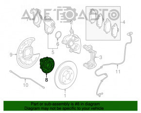 Butuc spate dreapta Mercedes CLA 14-19 FWD