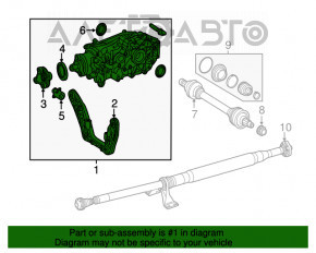 Diferențialul spate reductor Mercedes CLA 250 14-19