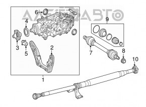 Diferențialul spate reductor Mercedes CLA 250 14-19