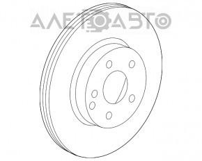 Placă de frână față stânga Mercedes CLA 14-19 320/30mm, ruginită