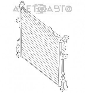 Radiator de răcire a apei pentru Infiniti QX30 17- nou, neoriginal.