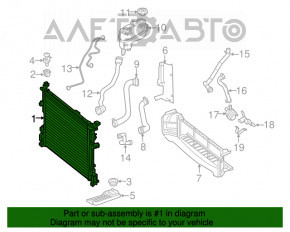 Radiator de răcire apă Mercedes CLA 250 14-19