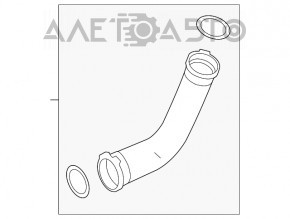 Tubul intercoolerului drept Mercedes CLA 250 14-19