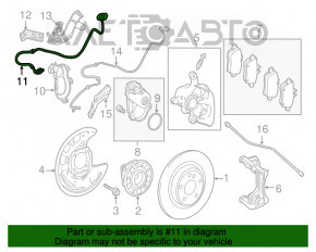 Cablu de frână de mână spate dreapta Infiniti QX30 17-