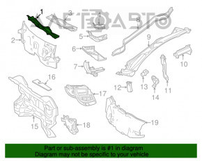 Paletă de ștergătoare metalică Mercedes CLA 14-19