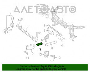 Suport amplificator bara fata stanga Mercedes CLA 14-19