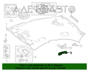 Ручка потолка левая Mercedes CLA 14-19 царапины