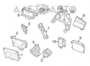 Modul de control al frânei de parcare Infiniti QX30 17-