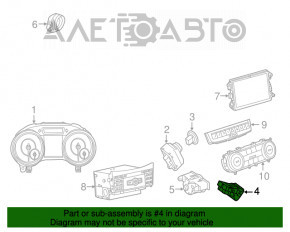 Кнопка Parking Mercedes CLA 14-19