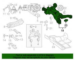 Bara spate pentru Mercedes CLA 14-19 AWD