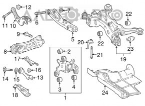 Bara spate pentru Mercedes CLA 14-19 AWD