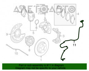 Senzor ABS spate dreapta Mercedes CLA 14-19