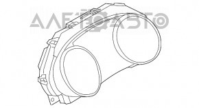 Panoul de instrumente Nissan Murano Z52 15-18 zgârieturile