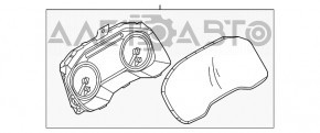 Tabloul de bord al Nissan Rogue 21 construit în SUA