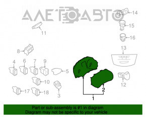 Щиток приборов Nissan Rogue 14-16 usa