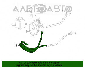 Furtun de presiune înaltă pentru direcția asistată Mercedes W164 ML W251 R M272