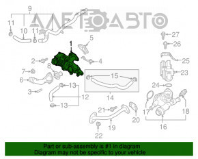 Pompă de apă Hyundai Sonata 16-19 hibrid