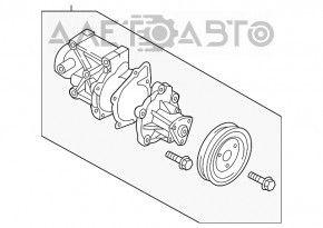 Помпа водяная Hyundai Santa FE 19-20 2.0, 2.4 новый OEM оригинал