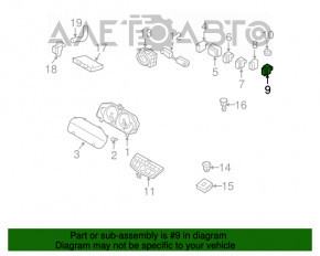 Buton de reținere a benzii pentru Infiniti FX35 FX45 03-08