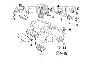 Buton de reținere a benzii pentru Infiniti FX35 FX45 03-08